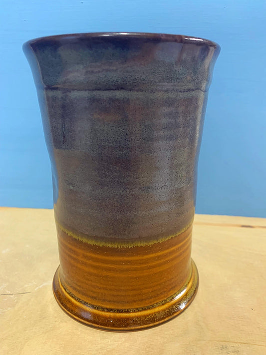 Green and brown tumbler