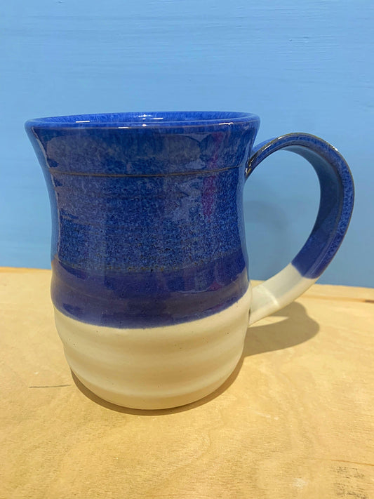 Blue and White spiral Coffee mug