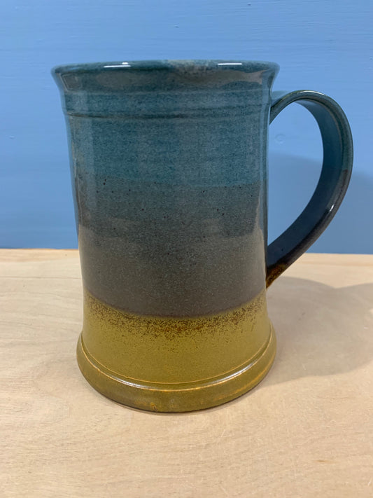 Green and brown Beer mug