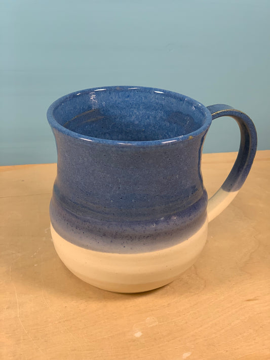 Blue and white small swirled Coffee mug